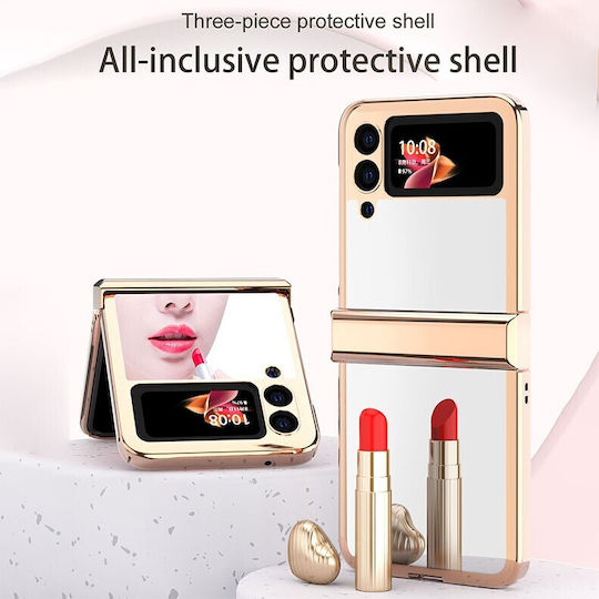 Electroplating Mirror Hinge Back Cover Plastic Rose Gold (Galaxy Z Flip3)
