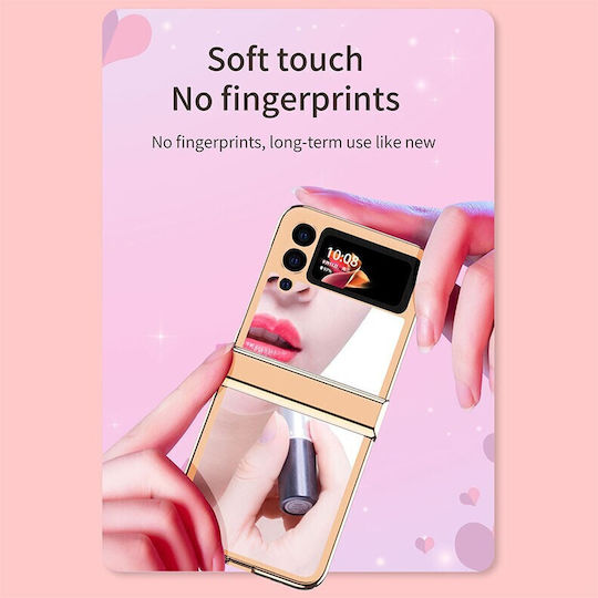 Electroplating Mirror Hinge Back Cover Plastic Rose Gold (Galaxy Z Flip3)