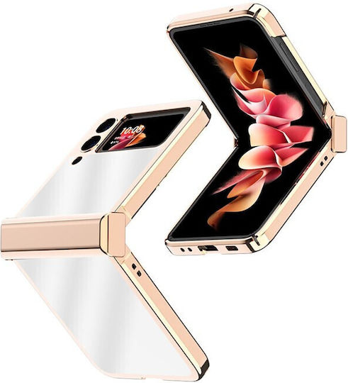 Electroplating Mirror Hinge Back Cover Plastic Rose Gold (Galaxy Z Flip3)