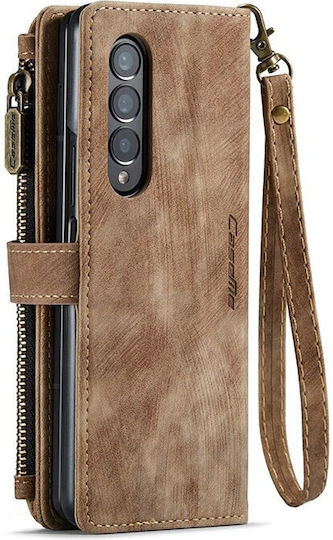 Multifunctional Horizontal Wallet Δερματίνης Καφέ (Galaxy Z Fold 3)