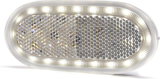 Side Oval LED Light 1224V White