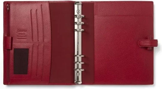 Filofax Finsbury Scarlet A5 Leather Red Organizer