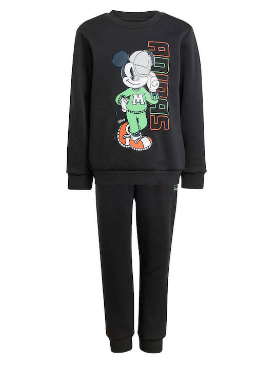 Kids Sweatpants Set With Top Black 2 Pieces Disney Mickey Mouse
