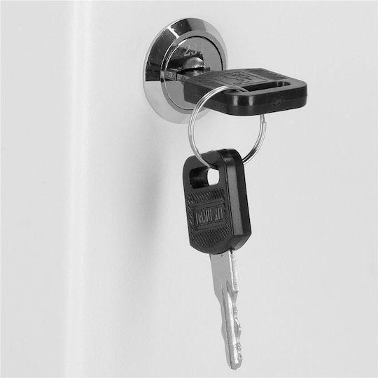 Agățătoare Chei Metalică 20 Compartimente Cu Încuietoare 20x16x7.5cm