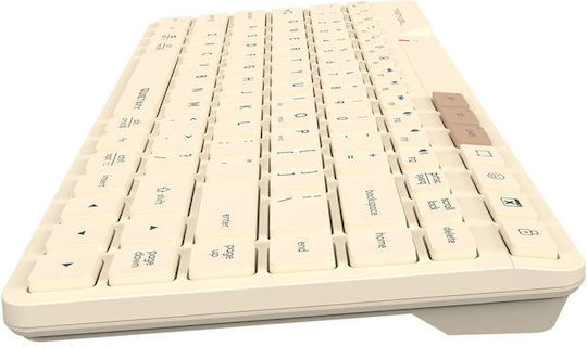 A4Tech FBK26C Wireless Само клавиатура Кирилски Cafe Latte