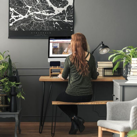 Relaxdays Schreibtisch Halterung Monitor (10037886)