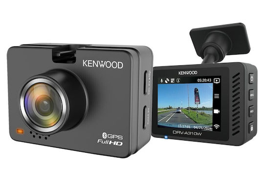 Kenwood DRVA310W Κάμερα DVR Αυτοκινήτου 1080P με Οθόνη 2" Wi-Fi, GPS
