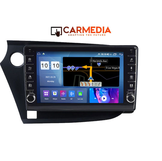Carmedia Car Audio System for Honda Insight 2009-2014 (Bluetooth/USB/WiFi/GPS/Apple-Carplay/Android-Auto) with Touch Screen 9"