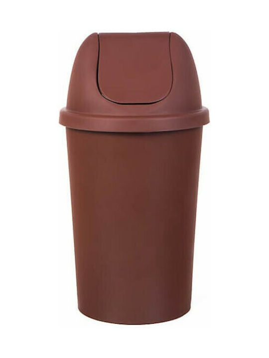 Homeplast Classic Abfalleimer Abfall Kunststoff Braun 50Es 1Stück
