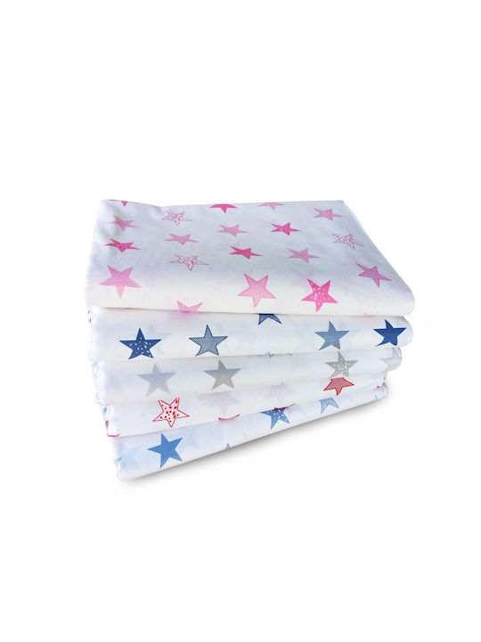 Dimcol Duvet Crib Cotton Star Multicolour 120x160cm