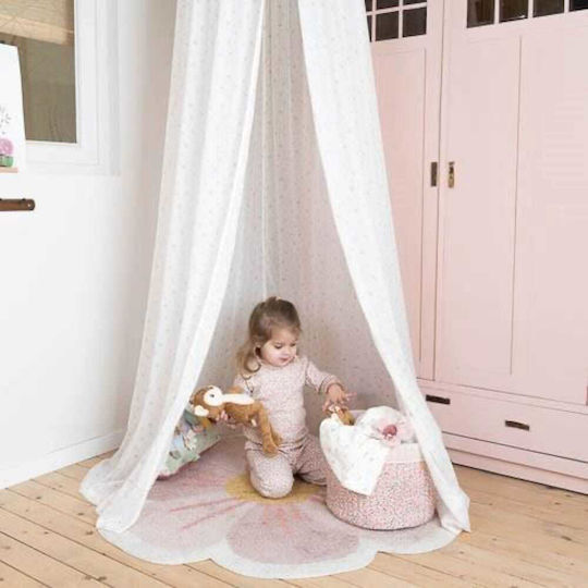 Little Dutch Plasă de țânțari Pentru Patut Fairy Din bumbac CA30194031 Albă 250cm Înflorire