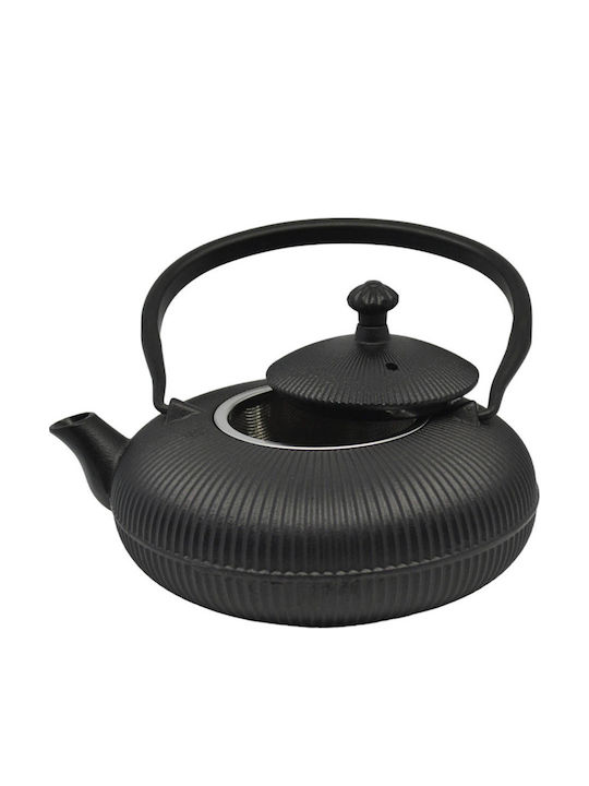 Ankor Teapot with Filter Cast Iron Black 800ml