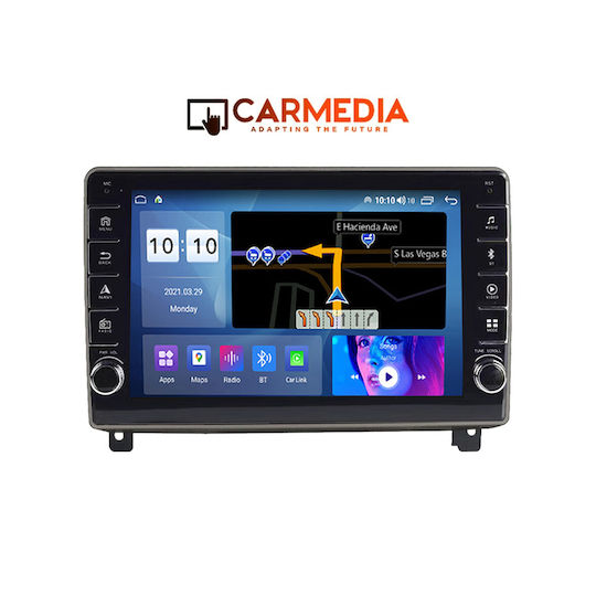 Carmedia Car Audio System for Peugeot 407 2004-2011 (Bluetooth/USB/WiFi/GPS/Apple-Carplay/Android-Auto) with Touch Screen 9"
