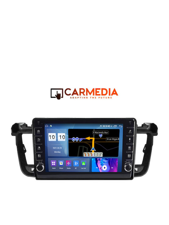 Carmedia Car Audio System for Peugeot 508 2010-2015 (Bluetooth/USB/WiFi/GPS/Apple-Carplay/Android-Auto) with Touch Screen 9"