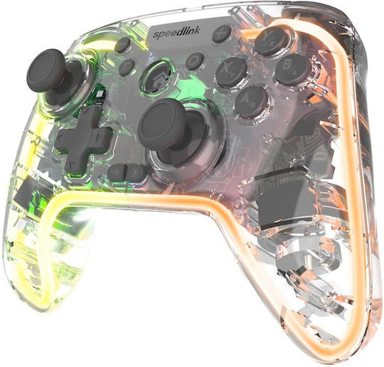 SpeedLink Rait Nx RGB Ασύρματο & Ενσύρματο Gamepad για PC / PS3 Transparent