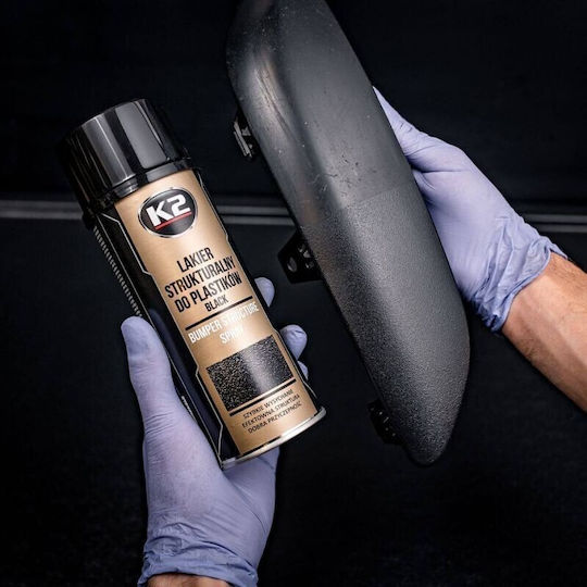 K2 Bumper Spray auto Vopsea pentru Plastice Auto Negru 400ml