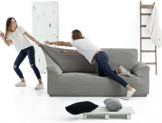 Sofazip Elastic Cover for Four Seater sofa Gray 260εκ. 1pcs SZPTBLEUPAL
