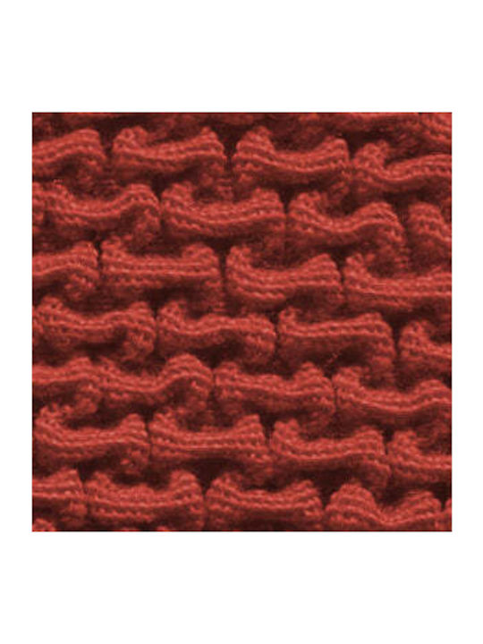 Sofazip Elastische Abdeckung für Zweisitziges Sofa Brick Red 180εκ. 1Stück SZPTTILE