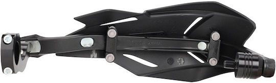 Acerbis Motorcycle Protective Hand Guards X-factory in Black Colour