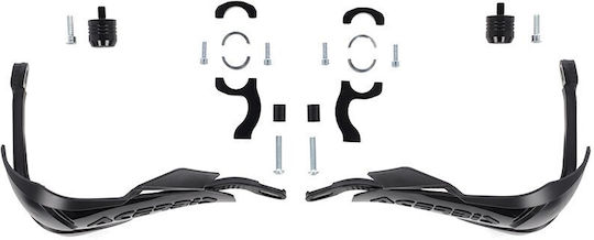 Acerbis Motorcycle Protective Hand Guards X-factory in Black Colour