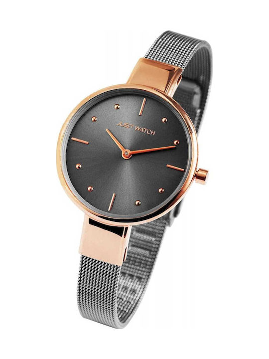 Just Watch Women's Watch with Gray Metal Bracelet