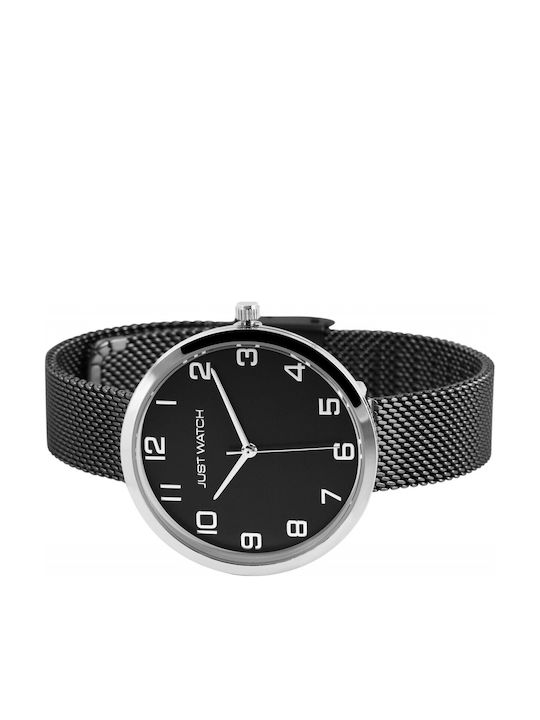Just Watch Women's Watch with Black Metal Bracelet