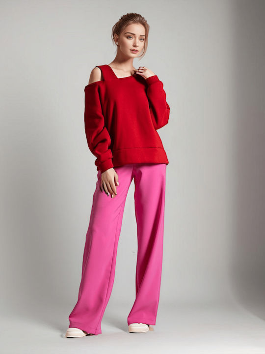 Damen Sweatshirt Red