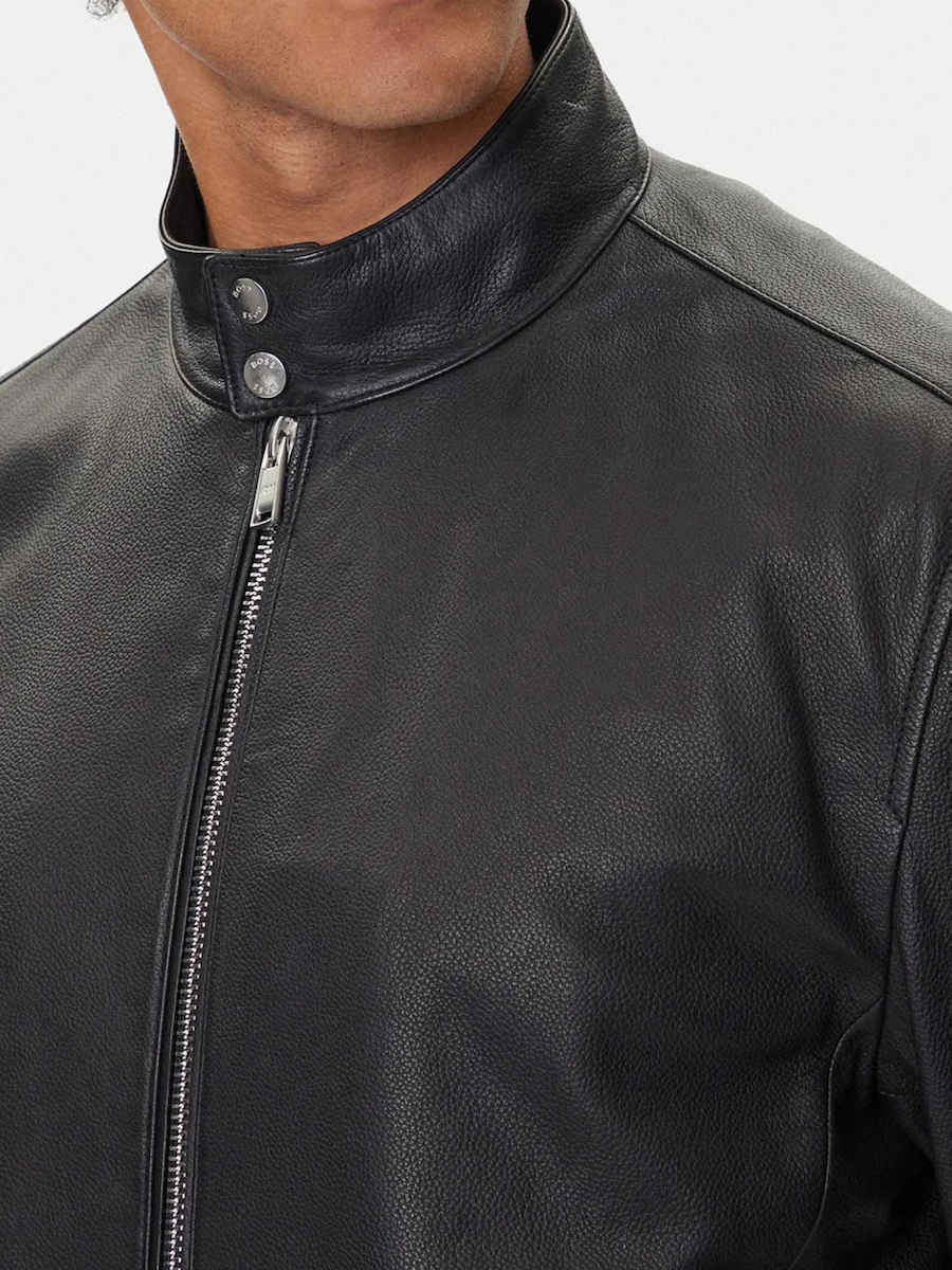 Boss Leather Jacket Black 50543899-001 | Skroutz.mt