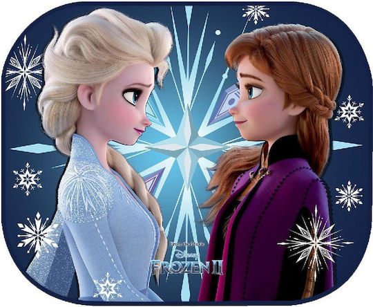Colzani Πλαϊνά Σκίαστρα Αυτοκινήτου με Βεντούζα Disney Frozen II 44x35εκ. 2τμχ