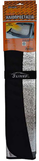 3Lines Internal Car Windshield Sunshade 150x80cm