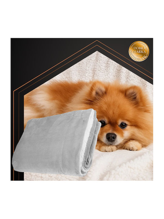 Ruhhy Blanket Fleece Single 150x200cm Light Gray