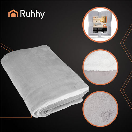 Ruhhy Одеяло Флийс Единично 150x200см. светлосиво