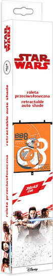 AMiO Parasolar Lateral Auto cu Ventuză Star Wars Bb8 Răsăritul Războaielor Stelelor Bb8 45x36cm