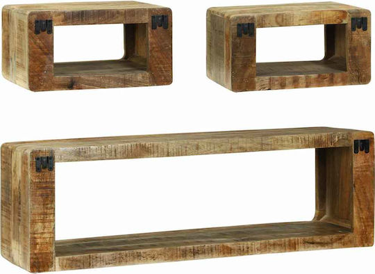 Wooden Living Room TV Unit Rustic Mango L100xW30xH32cm
