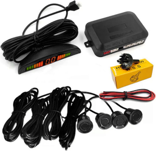 Maxeed Car Parking System with Screen and 4 Sensors in Black Color