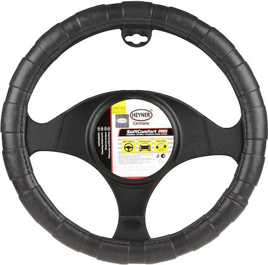 Heyner Husă Volan Auto SoftComfort PRO Comfort cu Diametru 37-39cm Sintetic Negru