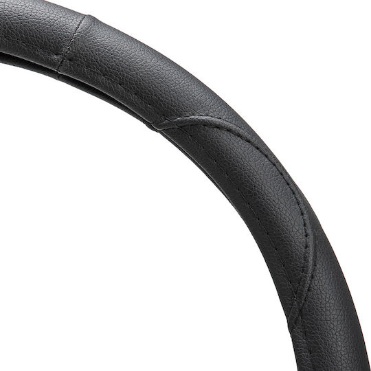 Alca Κάλυμμα Τιμονιού Αυτοκινήτου Luxus O-Cover με Διάμετρο 37-39εκ. Συνθετικό Μαύρο
