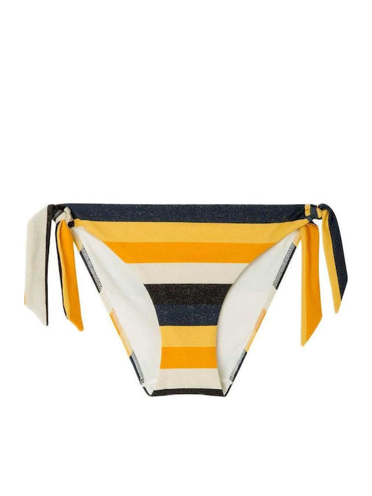 Bikini Slip with Ties Striped