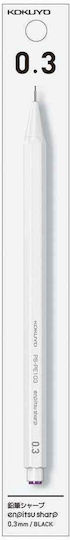 Mechanical Pencil White Enpitsu Sharp Kokuyo 0.9 Mm