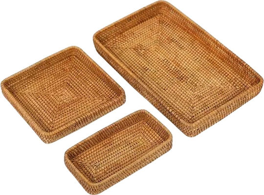 Polihome Font Rectangular Serving Tray 37cm 162870499 3pcs