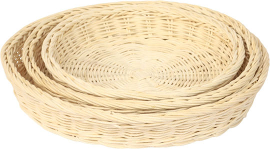 Polihome Grub Кръгъл Поднос за сервиране 26x26см 162870509 3бр