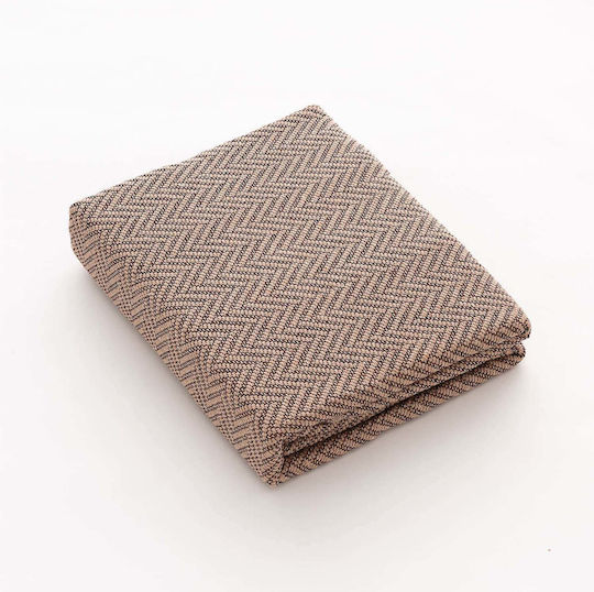 Sofazip Ριχτάρι Διθέσιου Καναπέ 180x260εκ. Chocolate