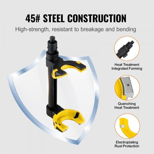 Automotive Spring Compression Set 7 Pieces Max 4500 Kg Steel Universal
