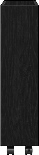 vidaXL Boden Badezimmerregal Hölzernes 70x60x18cm Schwarz