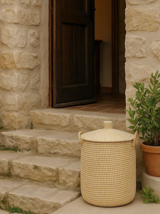 Polihome Amfor Decorative Basket Wicker 43x43x62cm