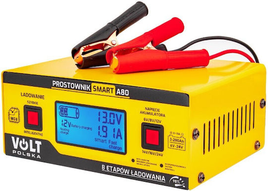 Volt Polska Smart Volt Rectifier Car Truck & Motorcycle Battery Charger 6/12/24V
