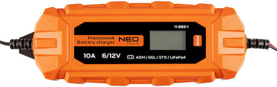 Neo Tools Φορτιστής Μπαταρίας Αυτοκινήτου 6/12V 6/12V-10A