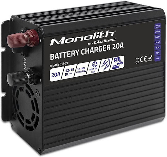 Qoltec Φορτιστής Μπαταρίας Αυτοκινήτου 12V