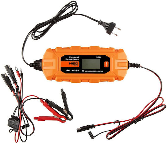 Neo Tools Φορτιστής Μπαταρίας Αυτοκινήτου 6/12V 6/12V-10A