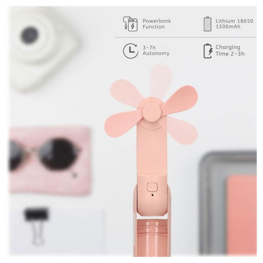 Niaros Вентилатор Чанта За Ръка USB Сгъваем Бял 1110508080038